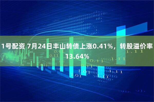 1号配资 7月24日丰山转债上涨0.41%，转股溢价率13.64%